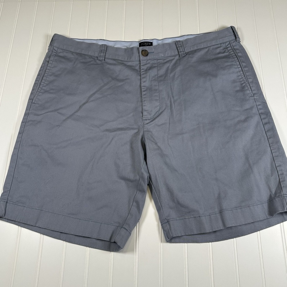 J Crew Shorts Men's Gramercy Flat Front 9" Size 38w Gray Golf Summer